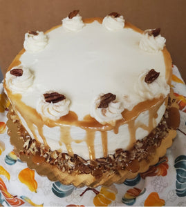 Caramel Pecan Spice Cake